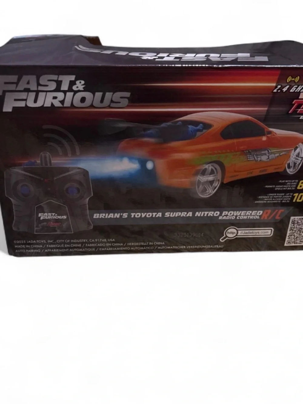 Fast & Furious Brian's Toyota Supra R/C Toy Car - Orange